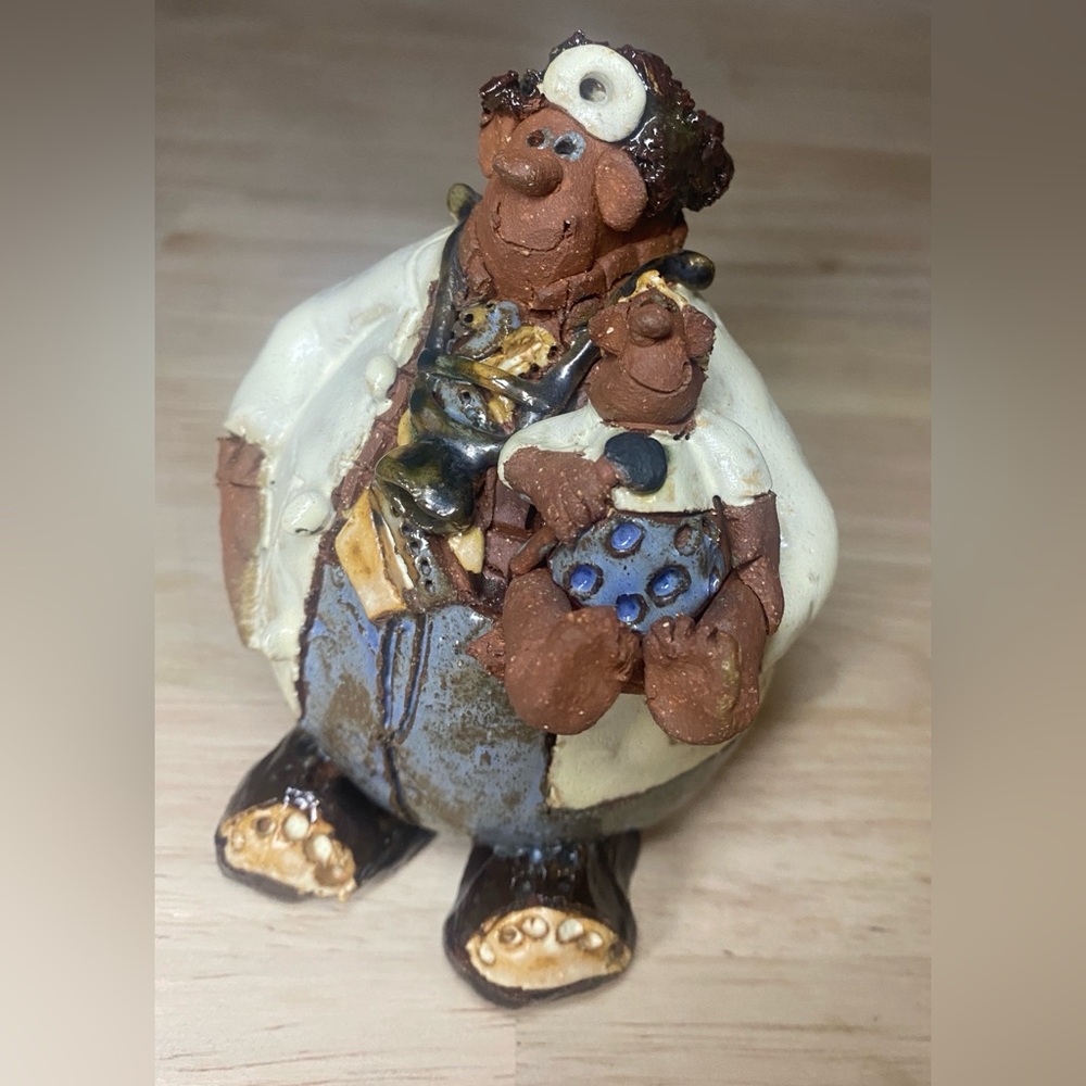 “Balloon People" Doctor Pediatrician by Artist Sara Meadows Clay Sculpture